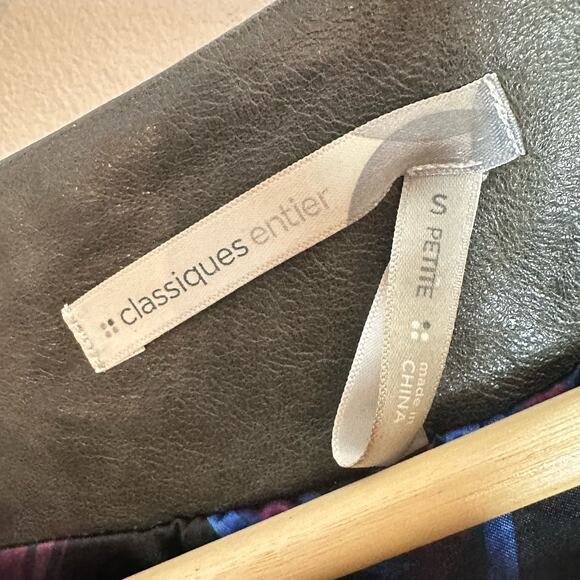 Vintage Classiques Entier cropped‎ bell sleeve bronze leather jacket womans SP - Picture 4 of 12